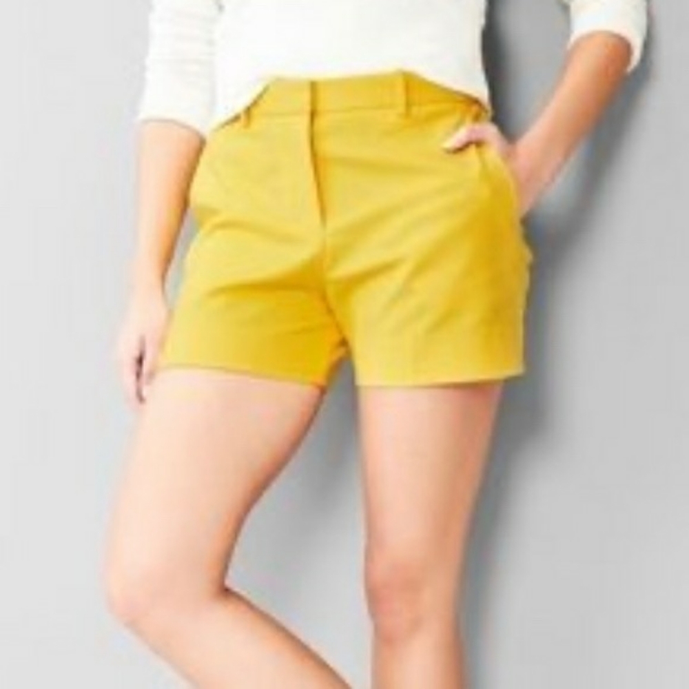 EUC Aubrey Shorts in Mustard Yellow